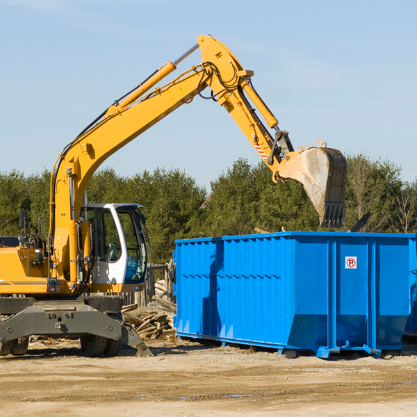 what size residential dumpster rentals are available in Pioneer CA